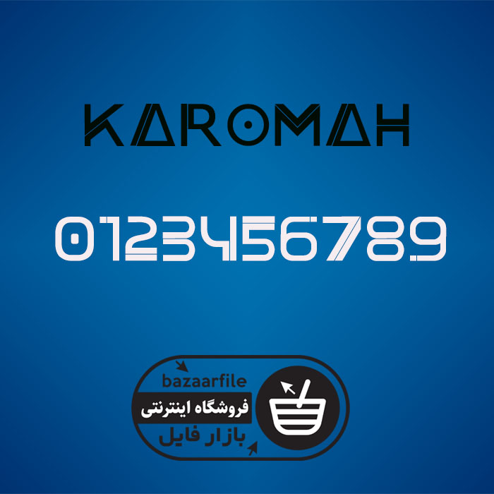 دانلود فونت انگلیسی Karomah