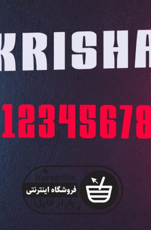 دانلود فونت انگلیسی Krisha