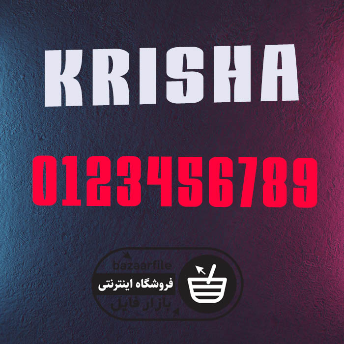 دانلود فونت انگلیسی Krisha