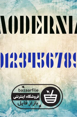 دانلود فونت انگلیسی Modernia