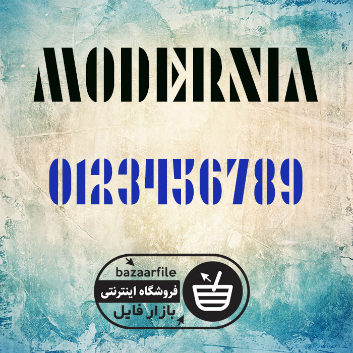 دانلود فونت انگلیسی Modernia