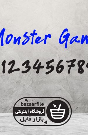دانلود فونت انگلیسی Monster Game