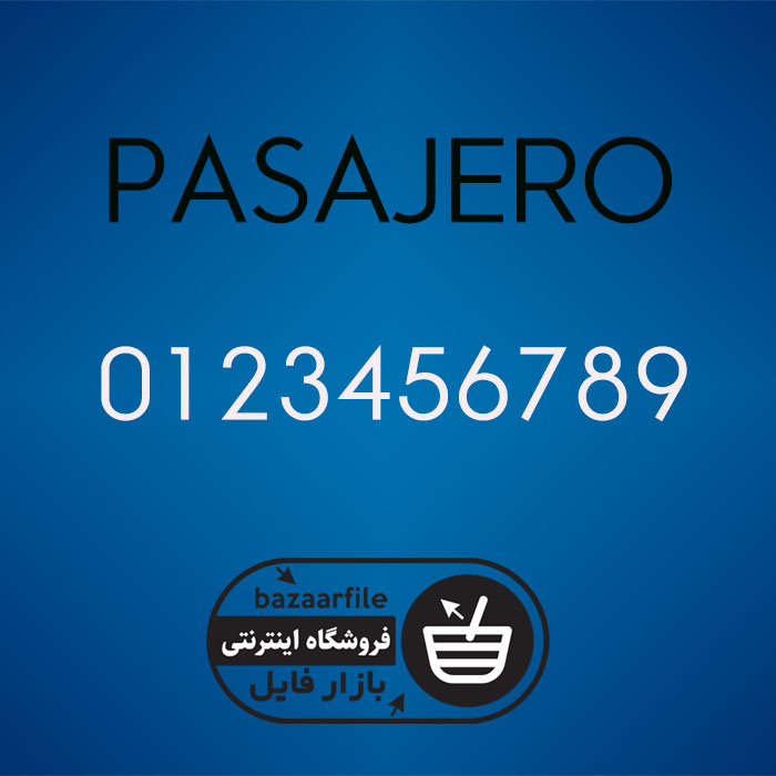 دانلود فونت انگلیسی Pasajero