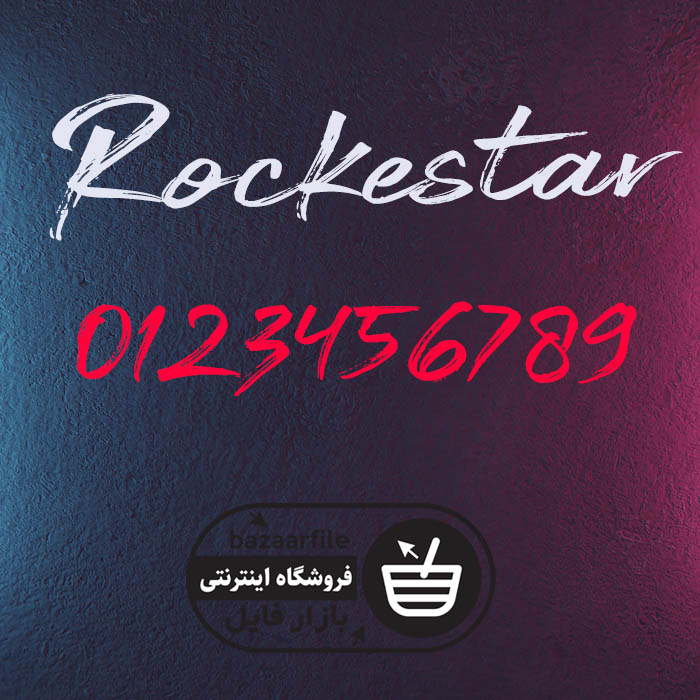 دانلود فونت انگلیسی Rockestar