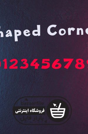 دانلود فونت انگلیسی Shaped Corner