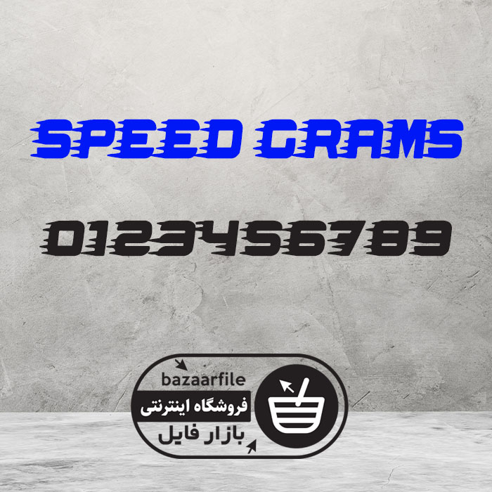 دانلود فونت انگلیسی Speed Grams