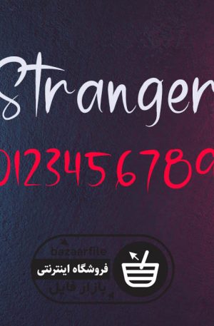 دانلود فونت انگلیسی Stranger