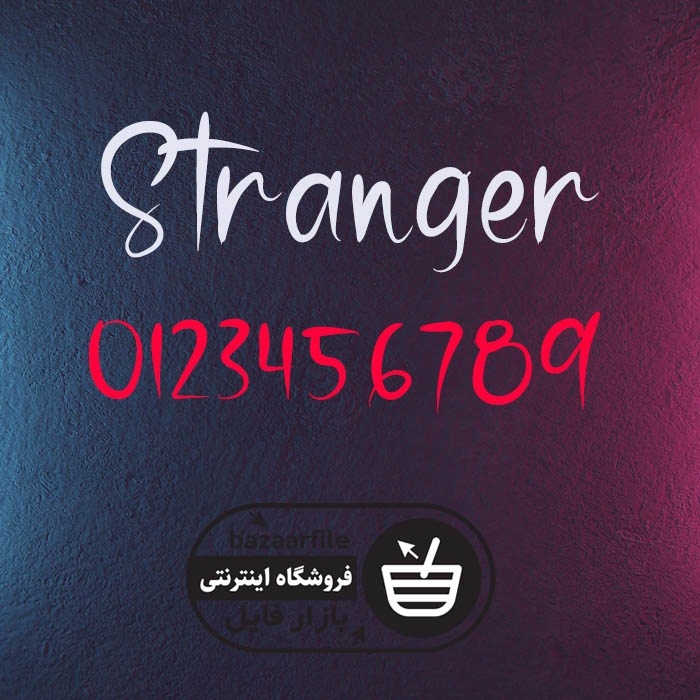 دانلود فونت انگلیسی Stranger