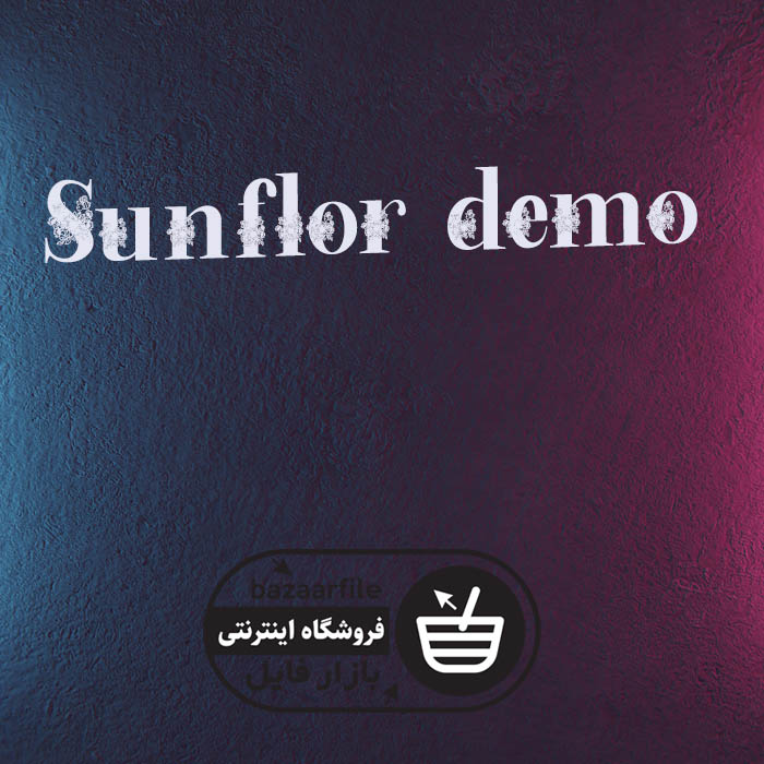 دانلود فونت انگلیسی Sunflor demo