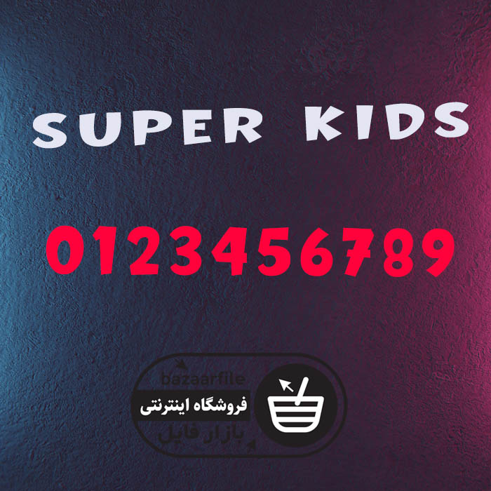 دانلود فونت انگلیسی Super Kids
