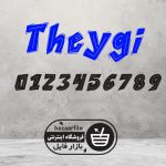 دانلود فونت انگلیسی Theygi