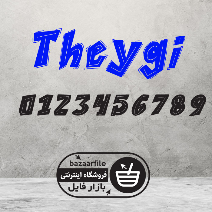 دانلود فونت انگلیسی Theygi