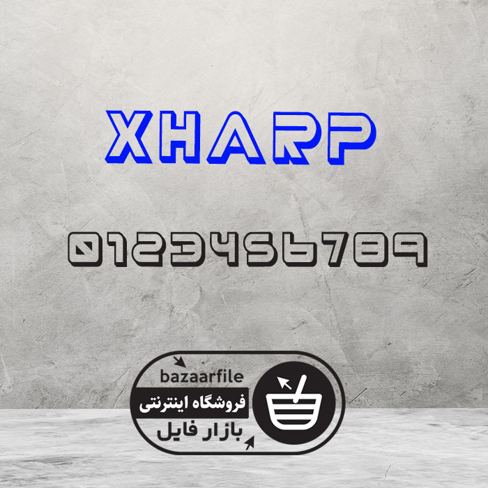 دانلود فونت انگلیسی Xharp