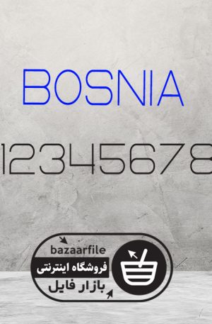 دانلود فونت انگلیسی bosnia