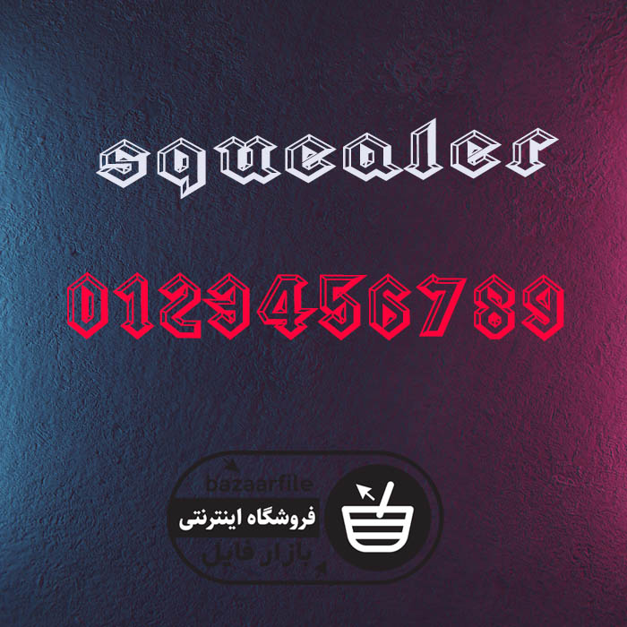 دانلود فونت انگلیسی squealer
