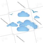 فایل png ابر کارتونی