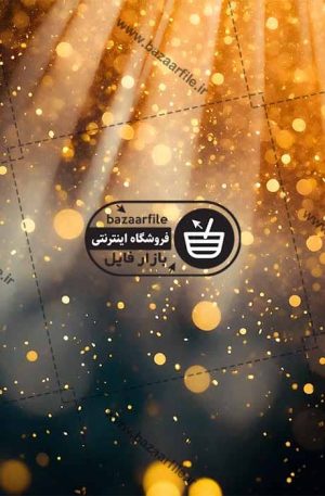 بکگراند با پرتوهای نور و افکت بوکه طلایی