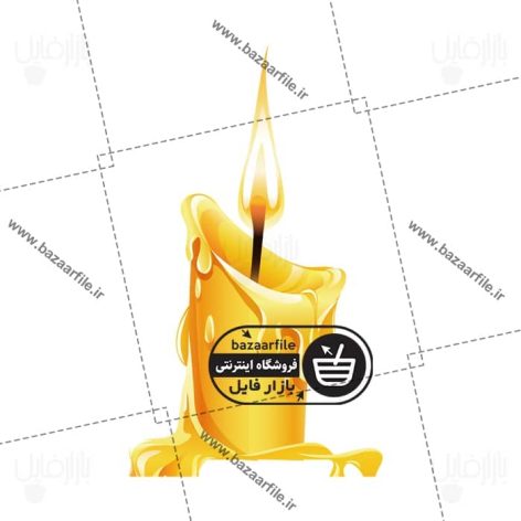 تصویر PNG شمع کارتونی